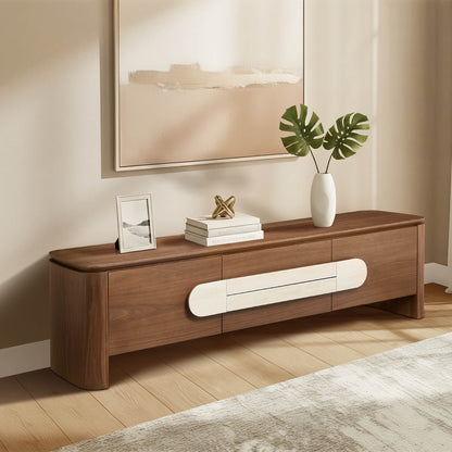 71" Otis Modern Wood Stylish Handles TV Stand