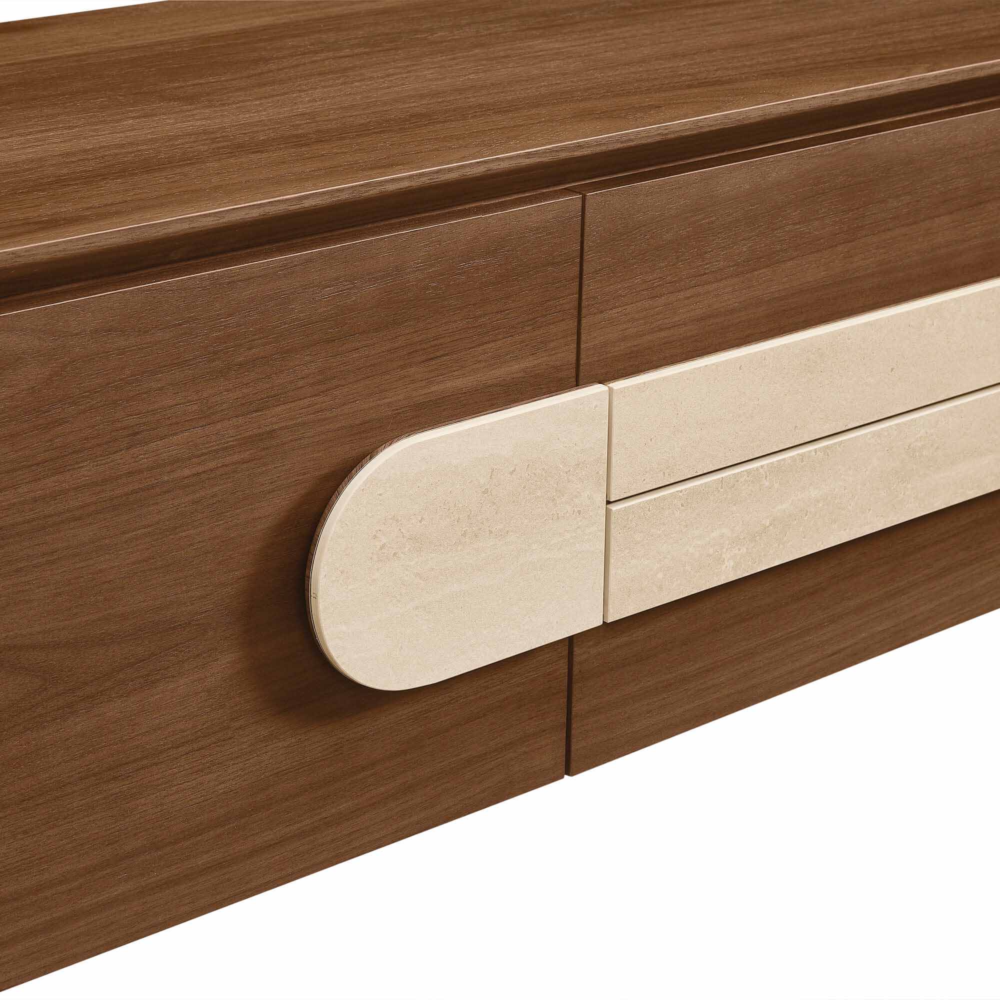 71" Otis Modern Wood Stylish Handles TV Stand