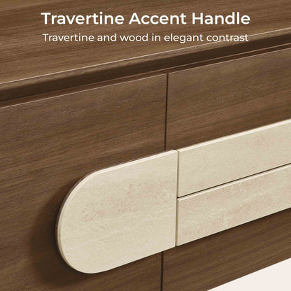 71" Otis Modern Wood Stylish Handles TV Stand