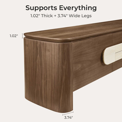 71" Otis Modern Wood Stylish Handles TV Stand