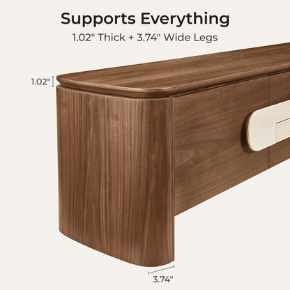 71" Otis Modern Wood Stylish Handles TV Stand