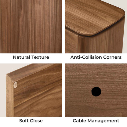 71" Otis Modern Wood Stylish Handles TV Stand