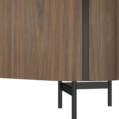 79" Blake 4-Door Travertine Top Sideboard