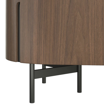 79" Blake Modern TV Stand with Travertine Top
