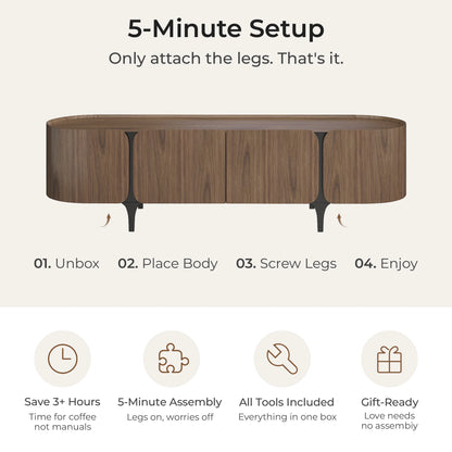 79" Glenn Modern Media Console