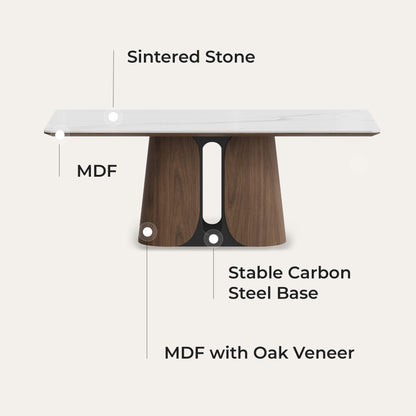 78" Glenn Sintered Stone Dining Table