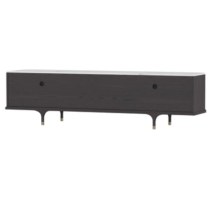 79" Irais Solid Wood TV Stand with Sintered Stone