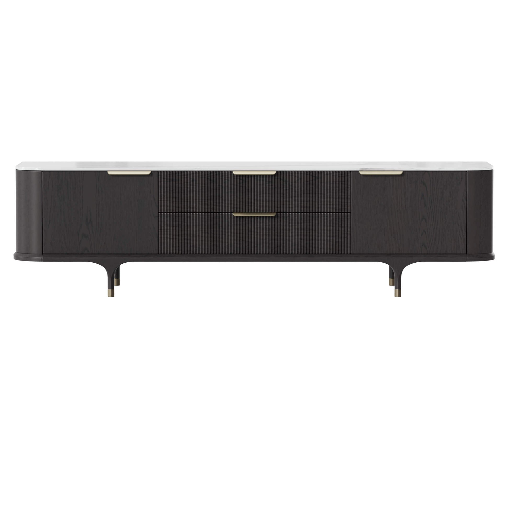 79" Irais Large-Capacity Media Console with Sintered Stone - CHITA Living