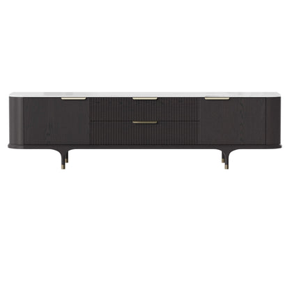 79" Irais Large-Capacity Media Console with Sintered Stone - CHITA Living
