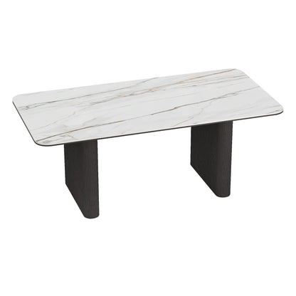 79" Irais Sintered Stone Dining Table