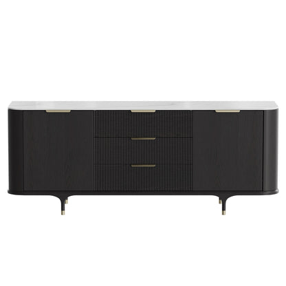 79" Irais Solid Wood Sideboard with Sintered Stone