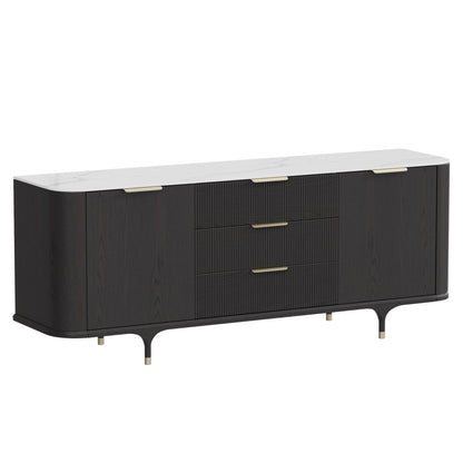 79" Irais Solid Wood Sideboard with Sintered Stone