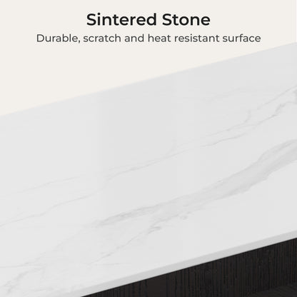 79" Irais Solid Wood Sideboard with Sintered Stone