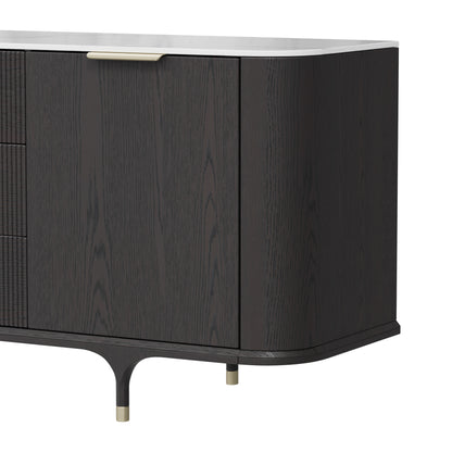 79" Irais Solid Wood Sideboard with Sintered Stone