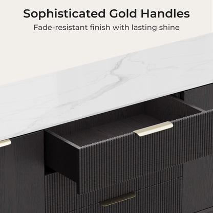 79" Irais Solid Wood Sideboard with Sintered Stone