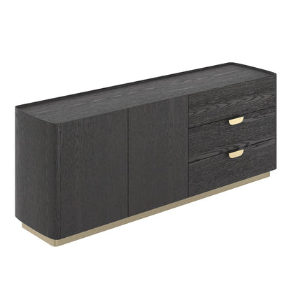 79" Riley Modern Sideboard with Metal Handles