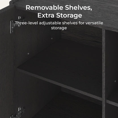 79" Riley Large-Capacity Media Console with Metal Handles