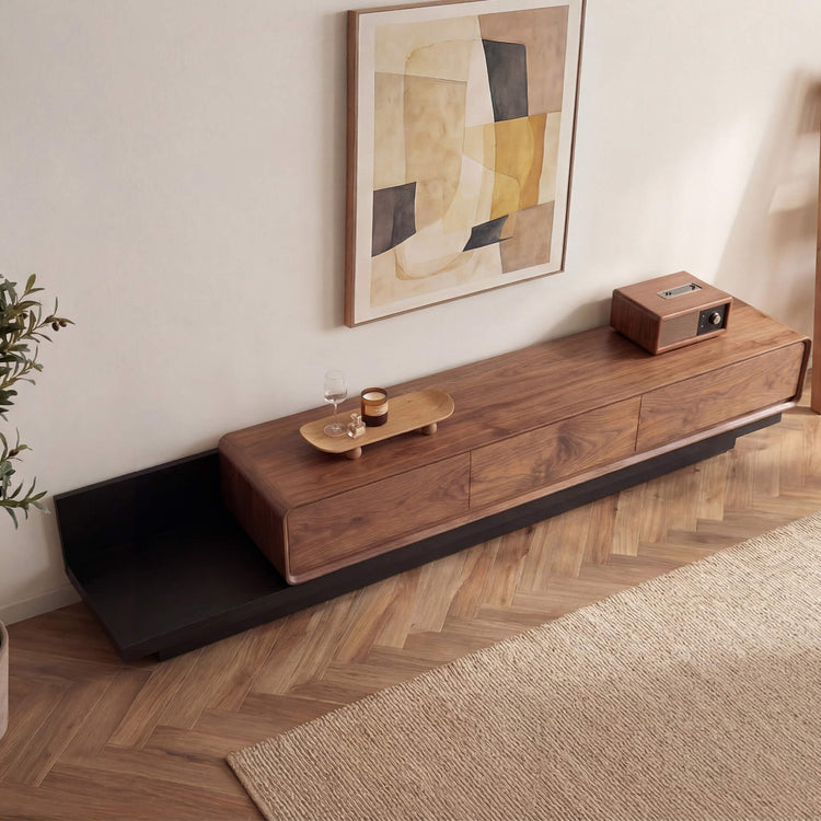 Vanessa Extendable Solid Wood TV Media Console, 79"-110"
