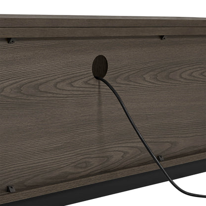 79" Moore Modern Marble Design Wood TV Stand with Drawer