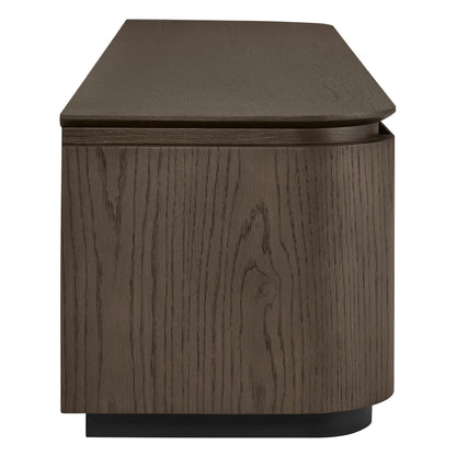 79" Moore Modern Marble Design Wood TV Stand with Drawer