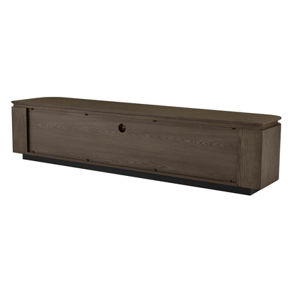 79" Moore Modern Marble Design Wood TV Stand with Drawer