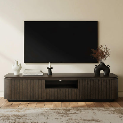 79" Moore Modern Wood TV Stand with Drawer