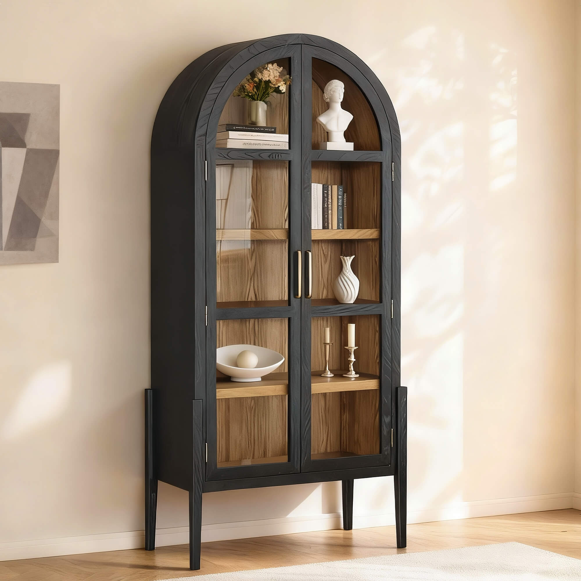 83'' Kyle Arched Tall Cabinet Sideboard