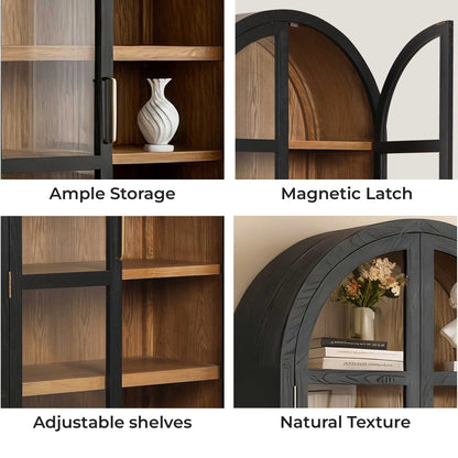 83'' Kyle Arched Tall Cabinet Sideboard