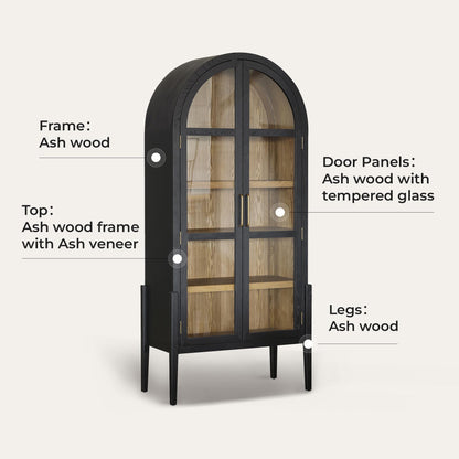 83'' Kyle Arched Tall Cabinet Sideboard