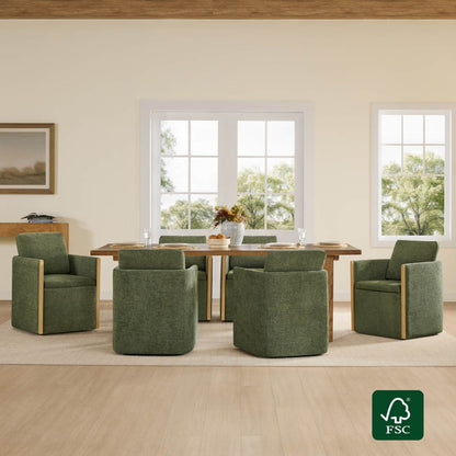 Elsa Rolling Dining Chair with Hidden Storage