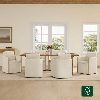 Elsa Rolling Dining Chair with Hidden Storage