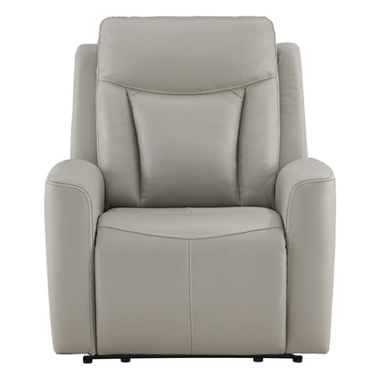 Callan Genuine Leather Zero Gravity Recliner with Adjustable Power Headres