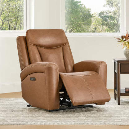 Callan Genuine Leather Zero Gravity Recliner with Adjustable Power Headres