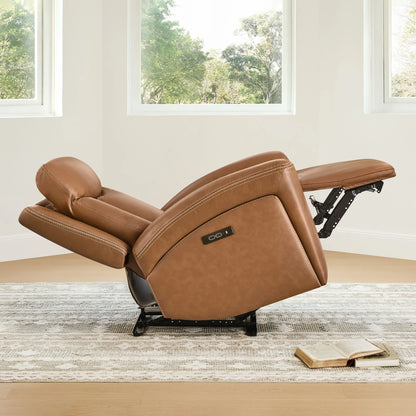 Callan Genuine Leather Zero Gravity Recliner with Adjustable Power Headres