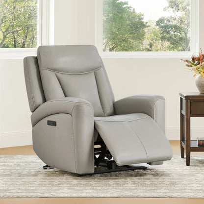 Callan Genuine Leather Zero Gravity Recliner with Adjustable Power Headres