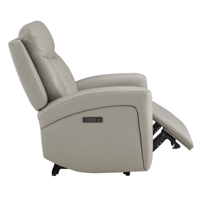 Callan Genuine Leather Zero Gravity Recliner with Adjustable Power Headres