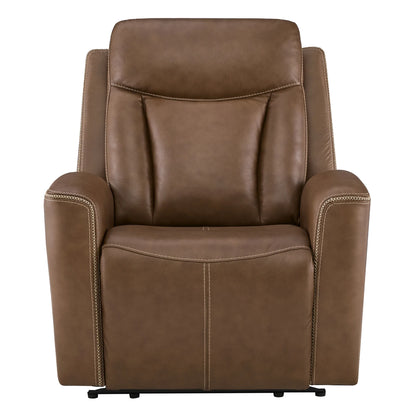 Callan Genuine Leather Zero Gravity Recliner with Adjustable Power Headres
