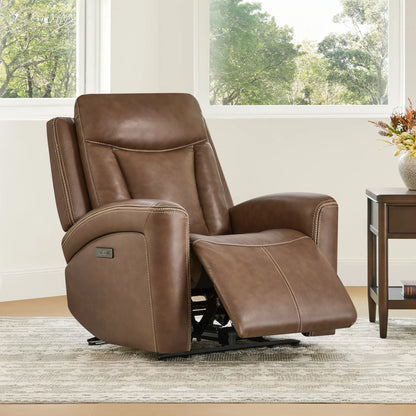 Callan Genuine Leather Zero Gravity Recliner with Adjustable Power Headres