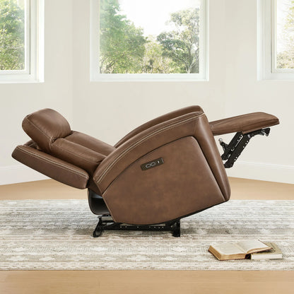 Callan Genuine Leather Zero Gravity Recliner with Adjustable Power Headres