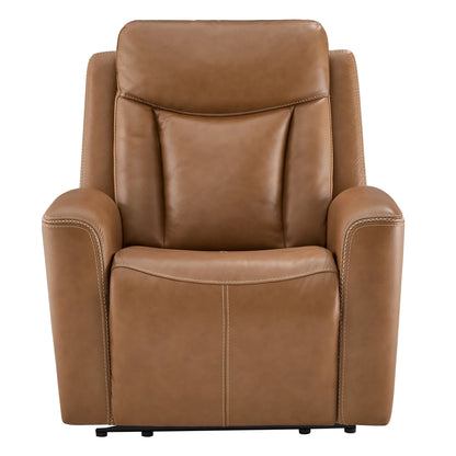 Callan Genuine Leather Zero Gravity Recliner with Adjustable Power Headres