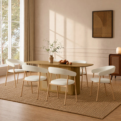 Achileas Walnut Dining Table with Hidden Storage