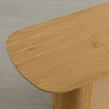 Achileas Walnut Dining Table with Hidden Storage