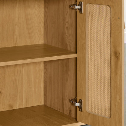 Achileas Walnut Dining Table with Hidden Storage