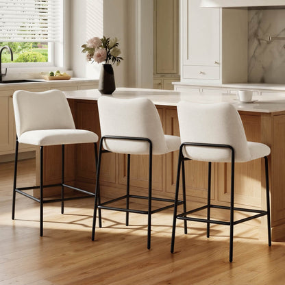 Amalia Modern Metal Base Barstool