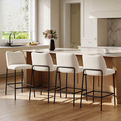 Amalia Modern Metal Base Barstool