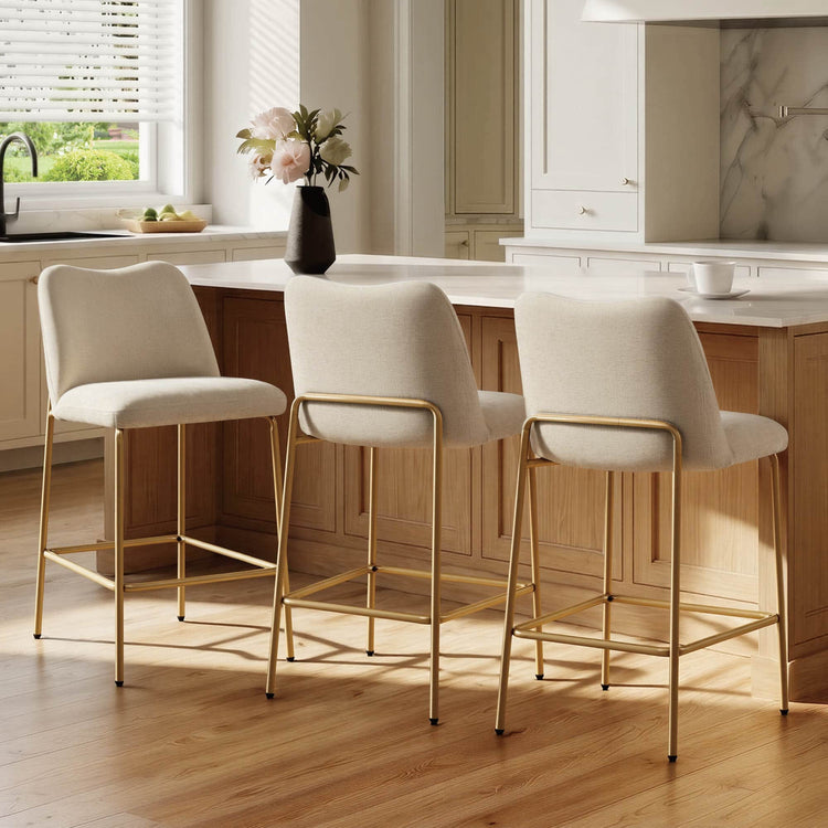 Amalia Modern Metal Base Barstool