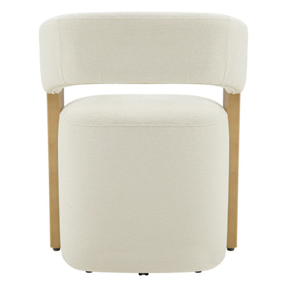 Ansel Modern Rolling Dining Chair with Armrest