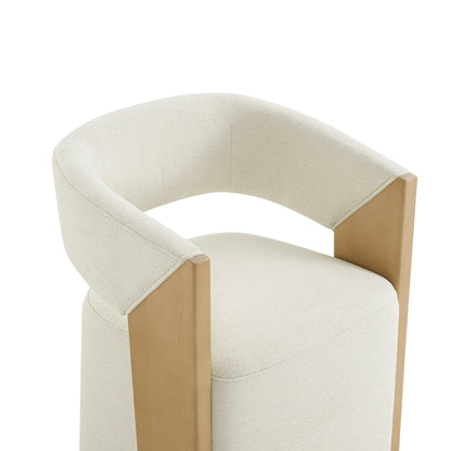 Ansel Modern Rolling Dining Chair with Armrest