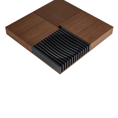 Ari Solid Wood Coffee Table with Modular Hidden Storage