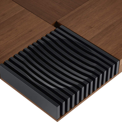 Ari Solid Wood Coffee Table with Modular Hidden Storage